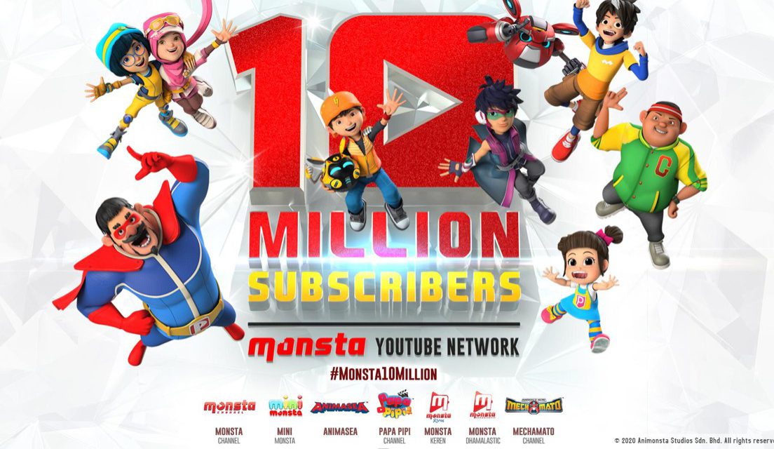 Monsta YouTube Network Passes10 Million Subscriber Mark