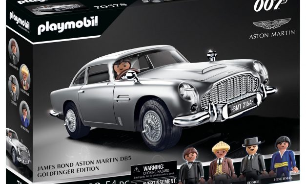 James Bond’s Aston Martin DB5, has been released by PLAYMOBIL Serving on Her Majesty’s Secret Service