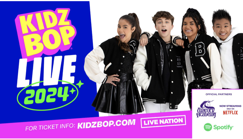 KIDZ BOP Extends 2024 Tour; Spotify Named as Official Tour Partner