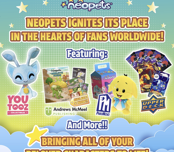 Neopets announces PhatMojo, Upper Deck, Youtooz, Andrews McMeel and more to Bring Beloved Characters to Life