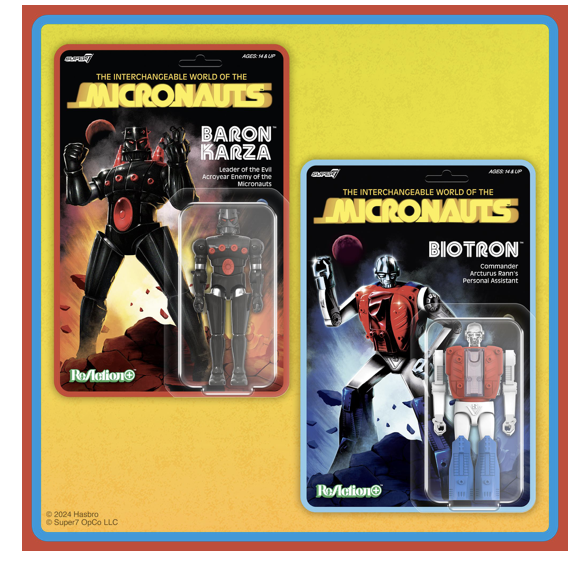 Super7 and Hasbro release All-New Micronauts ReAction+ Line